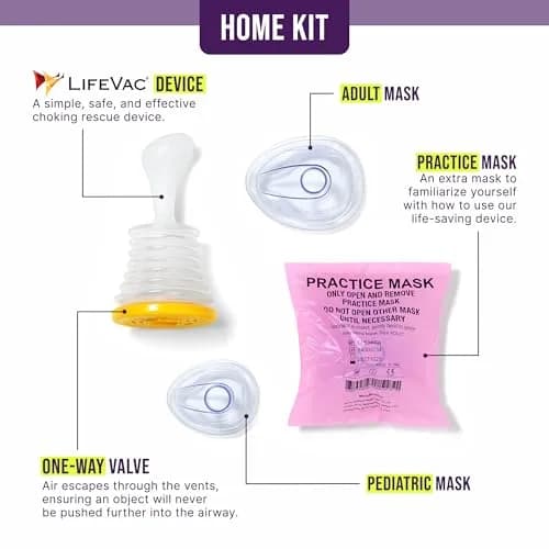 LifeVac Home Kit 2 Pack - Portable Suction Rescue Device for Kids & Adults | Emergency Airway Solution thumbnail 2