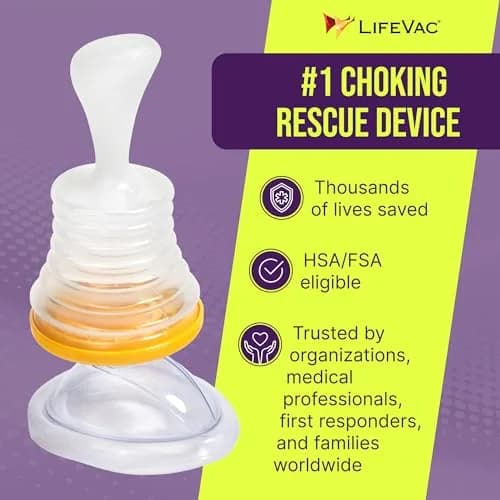 LifeVac Home Kit 2 Pack - Portable Suction Rescue Device for Kids & Adults | Emergency Airway Solution thumbnail 3