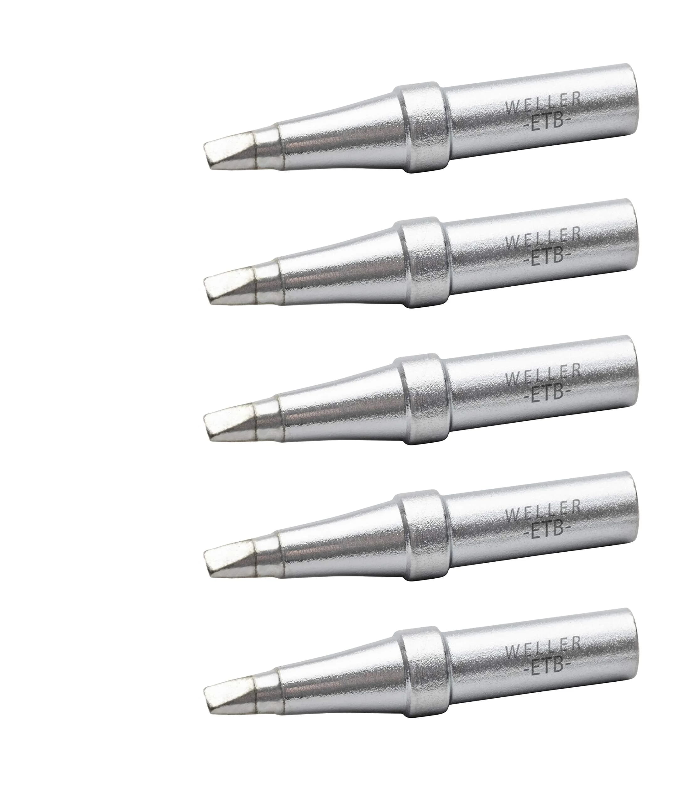 Weller ETB-5 Genuine Soldering Tip Set (5 PCS) | Screwdriver Tip, 2.4mm Width, Compatible with WE1010 Station
