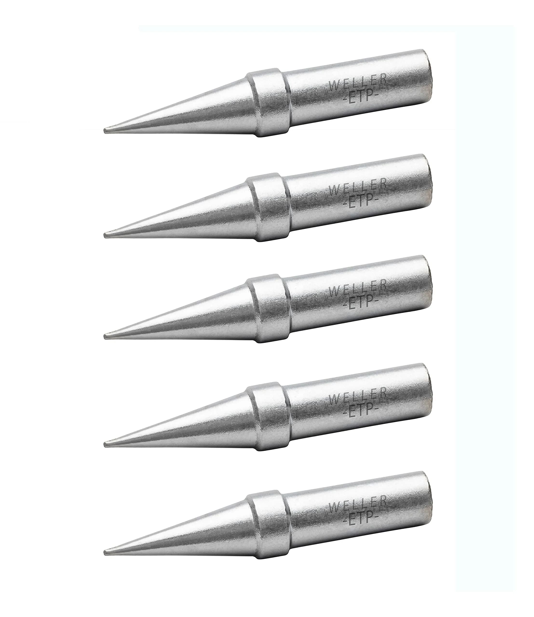Weller ETP-5 Soldering Tip Set | 5 PCS Conical 0.8mm (0.031") - main product image