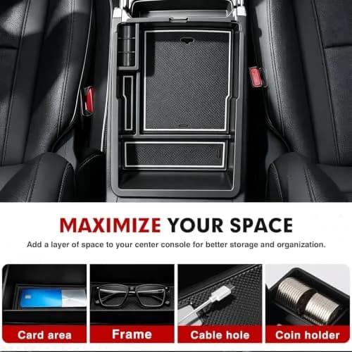 Autorder Center Console Organizer for Kia Sorento 2021-2026 | Durable ABS Plastic Storage Box thumbnail 3