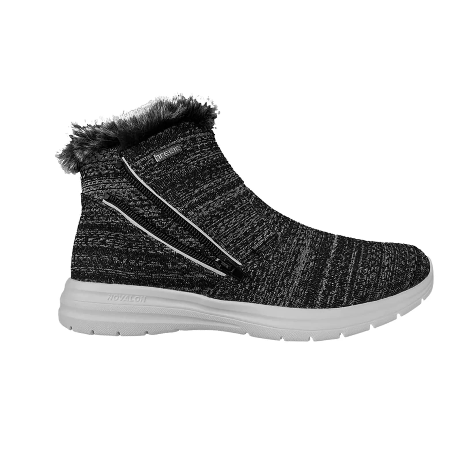 Telic Women's Apres-Ski Recovery Boots, Snowdrift, Size 9 | Supportive Novalon Material & Recovery Technology — Granite / 6