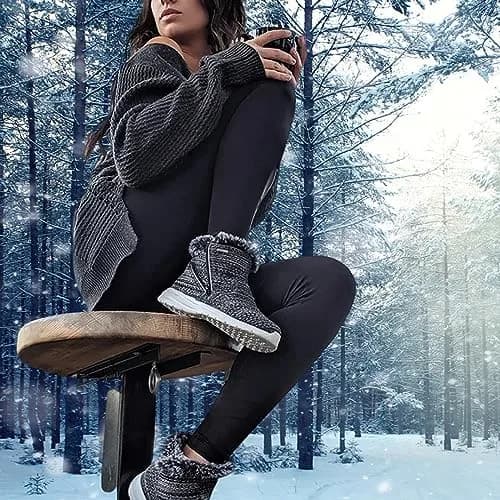 Telic Women's Apres-Ski Recovery Boots, Granite, Size 6 | Supportive Novalon Material & Ankle-High Comfort thumbnail 6