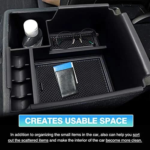 Autorder Center Console Organizer for Kia Forte 2019-2024 | Secondary Insert Tray with 2 Color Mats thumbnail 5
