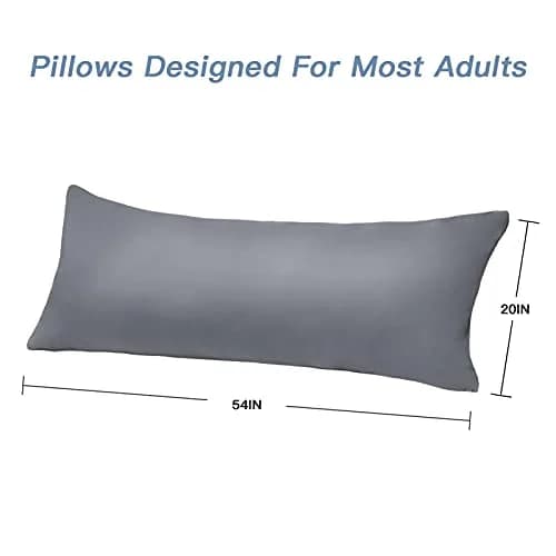 DOWNCOOL Luxury Full Body Pillow Insert with Cover 54"x20" (137cmx51cm) | Breathable Microfiber Pillow for Side Sleepers thumbnail 3