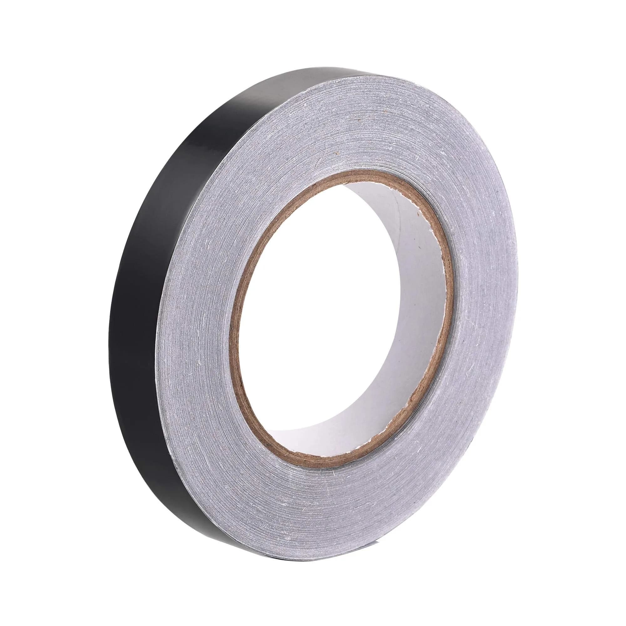 uxcell Aluminum Foil Tape Black Matte 12mm x 50m (0.47in x 164ft) | Non-Reflective HVAC Sealing Tape — 12mm x 50m