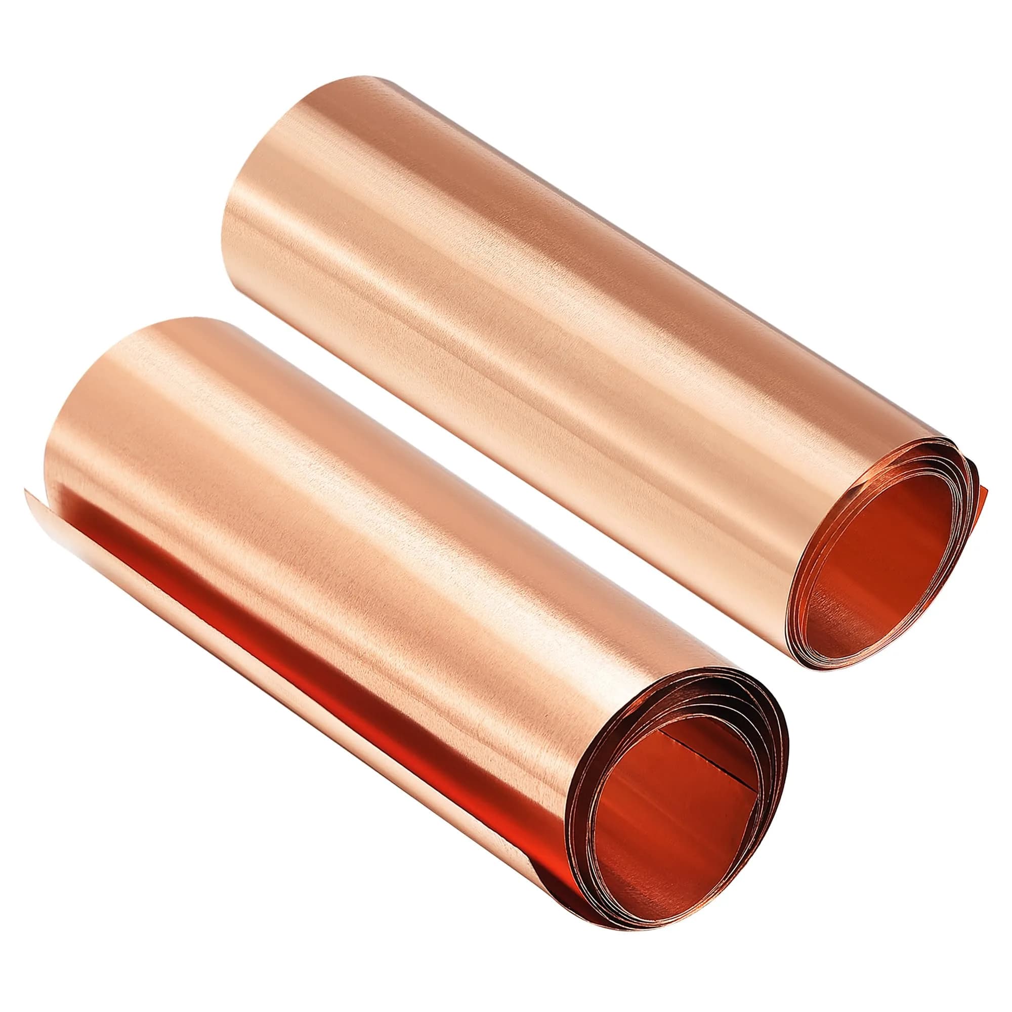 uxcell Copper Sheet Roll Metal Foil Plate 1000mm x 100mm x 0.1mm | 2pcs, 2m Total Length — 1000 x 100 x 0.01mm