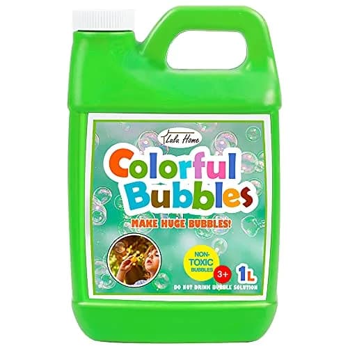 Lulu Home Concentrated Bubble Solution Grass Green 1 L (33.8 OZ) | Non-Toxic & Safe for Kids Over 3 thumbnail 1