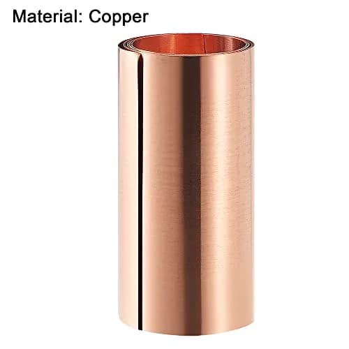 uxcell Copper Sheet Roll Metal Foil Plate 1000mm x 100mm x 0.1mm | 2pcs, 2m Total Length thumbnail 3
