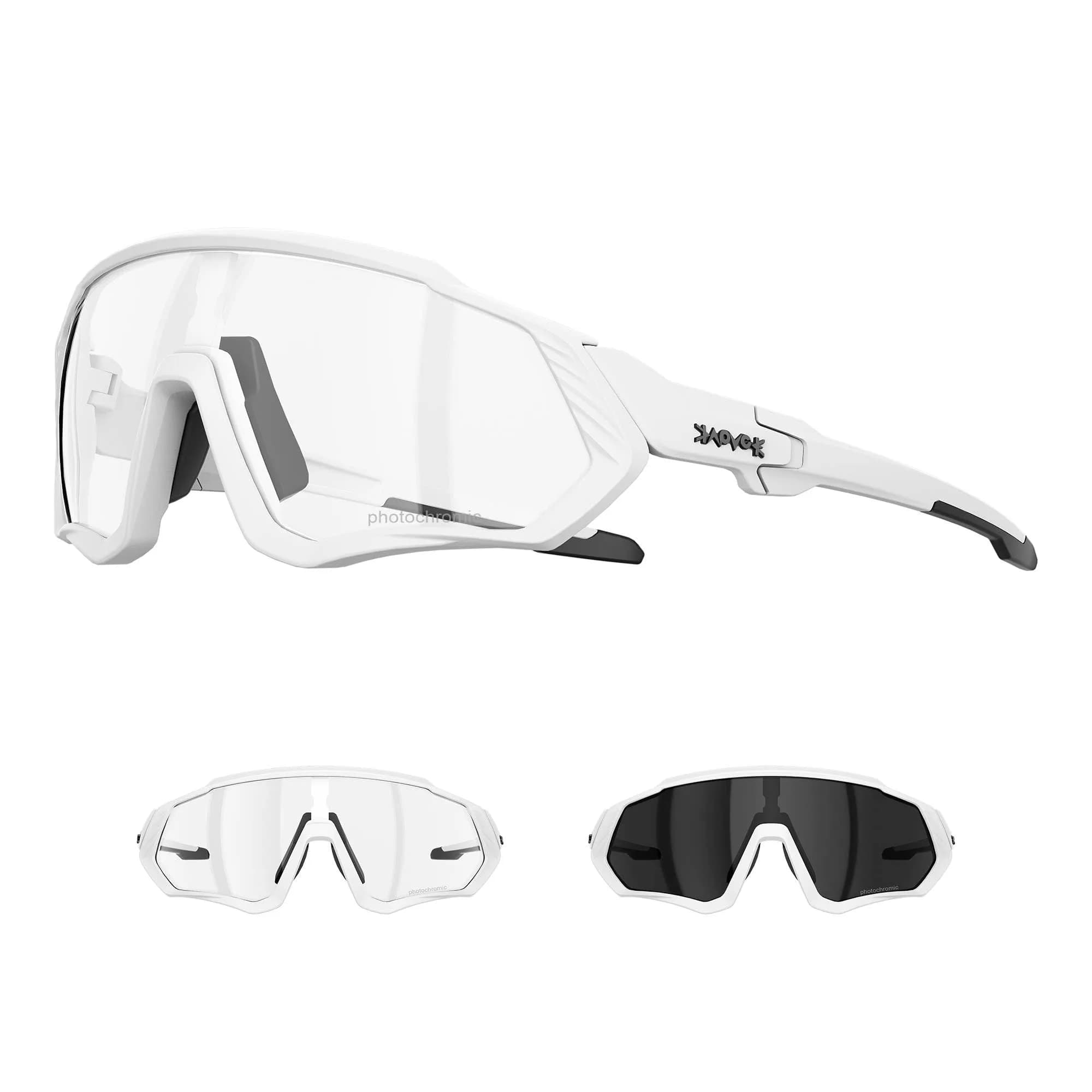 KAPVOE Photochromic Cycling Glasses K9408 | UV400 Protection — 07-photochromic-dark Grey