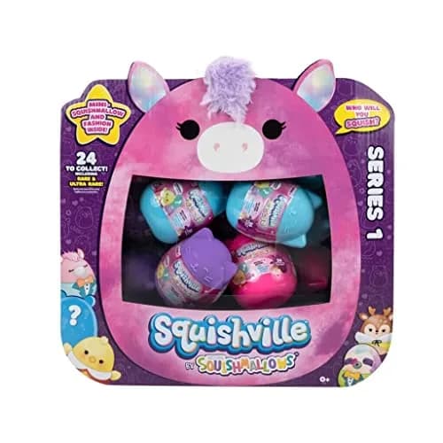 Squishmallows Squishville Mystery Mini Series 1 Plush Assortment - 2 Piece | Soft, Collectible, Assorted Styles thumbnail 1