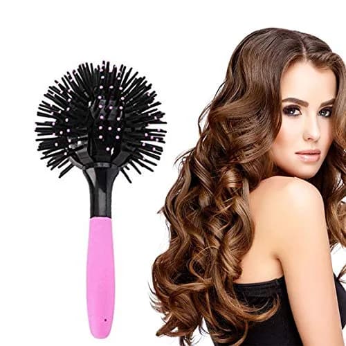 Aaiffey 3D Round Hair Brush 10.5cm (4.13in) Ball Diameter | Detangling & Blow Drying Styling Tool thumbnail 1