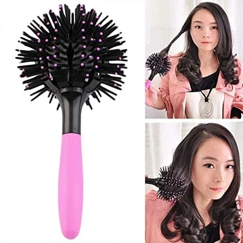 Aaiffey 3D Round Hair Brush 10.5cm (4.13in) Ball Diameter | Detangling & Blow Drying Styling Tool thumbnail 4