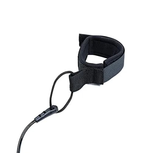 HEYTUR Coiled SUP Leash 10' Stand Up Paddleboard Leash (5mm Black) | Durable Nylon & Neoprene Strap for Water Sports thumbnail 8