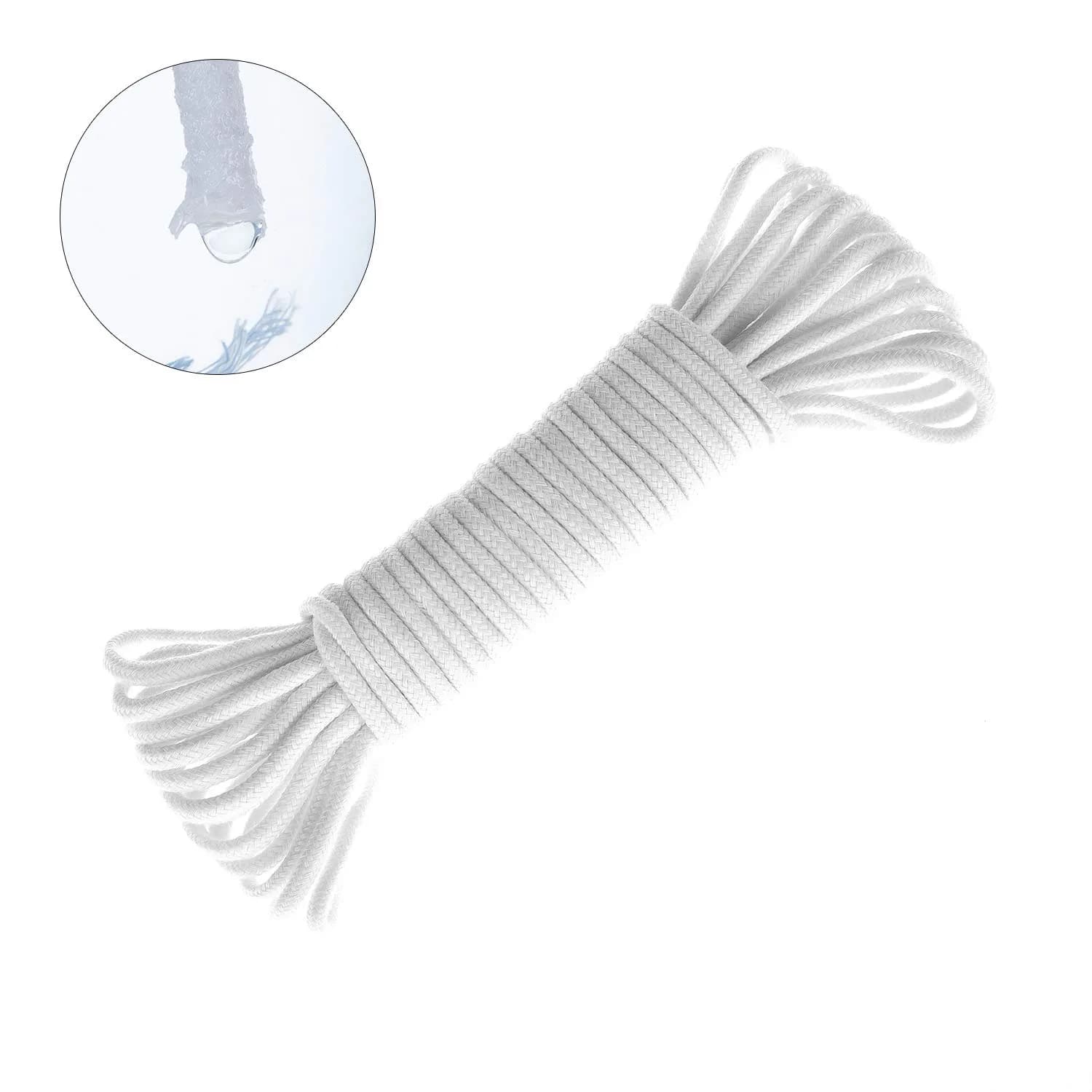 ORIMERC 30 ft 1/6 inch Self Watering Wick Cord for Plants | Automatic Hydroponic Watering System — 30 Feet