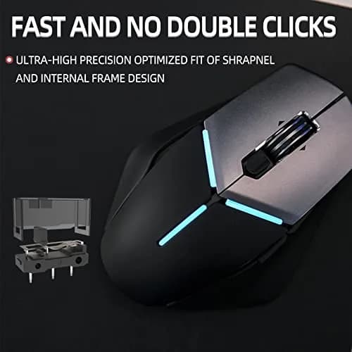RunJRX YIMAGUJRX Black Kailh GM 8.0 Mouse Switch 4Pcs | Gaming Mouse Replacement thumbnail 6