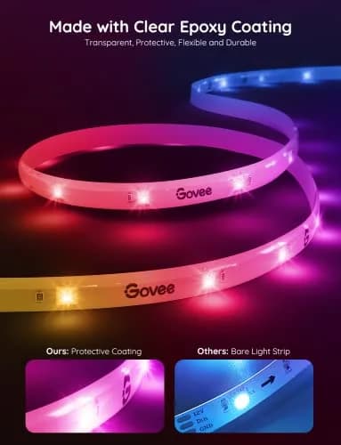 Govee RGBIC LED Strip Lights 65.6ft (20m) | Smart WiFi & Bluetooth Control for Alexa & Google Assistant thumbnail 6