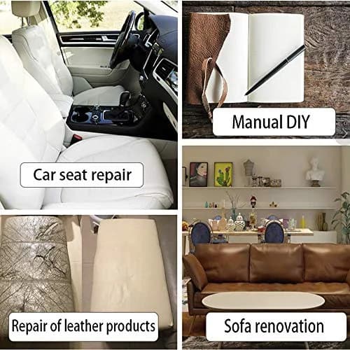 Cindy's Tape Retro Dark Blue Leather Repair Tape 4 inch x 5 ft (48 sq ft) | Heavy Duty Self-Adhesive Patch for Furniture & Car Seats thumbnail 5