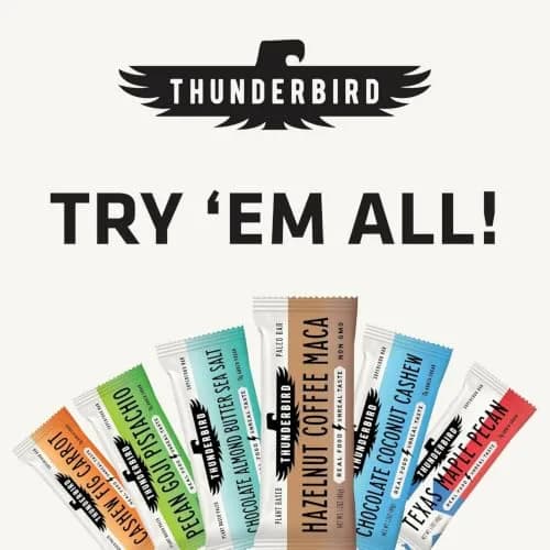 Thunderbird Real Food Bars Hazelnut 12 count | Gluten-Free Vegan Paleo Snack thumbnail 8