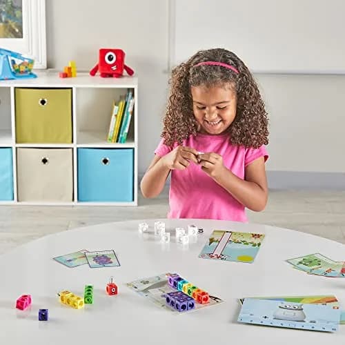 hand2mind MathLink Cubes Numberblocks 1-10 Activity Set | Educational Counting Blocks for Kids Ages 3-5 thumbnail 7