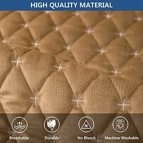 Eismodra Couch Cover for 3 Cushion Sofa | Anti-Slip Sectional Sofa Slipcover 36"x94" thumbnail 3