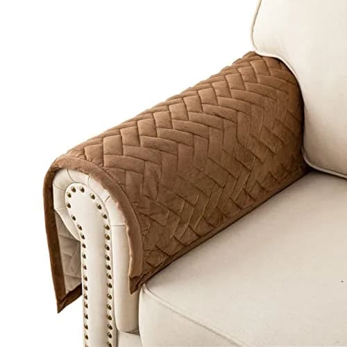 Eismodra Armrest Covers 28x28 Inches | Anti-Slip Couch Slipcover for Pets & Kids thumbnail 1