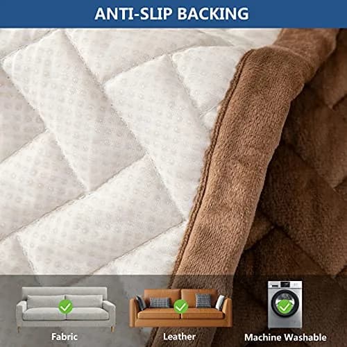 Eismodra Armrest Covers 28x28 Inches | Anti-Slip Couch Slipcover for Pets & Kids thumbnail 4