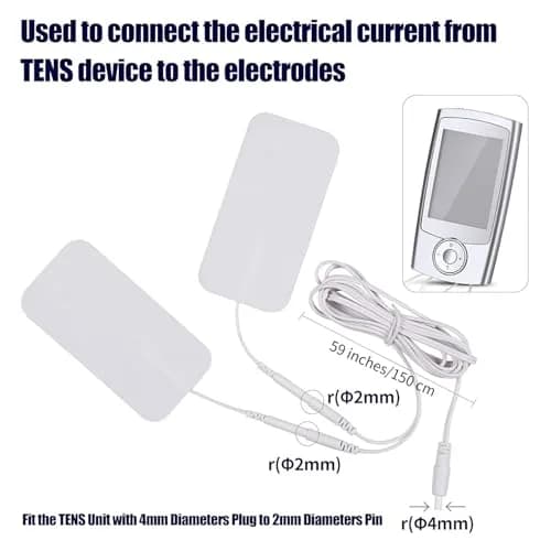 LiteTour TENS Lead Wires 150cm (59") | Connect TENS Device to Electrodes thumbnail 3
