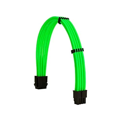 Formulamod Green Sleeve Extension Power Supply Cable Kit 30cm (11.8 inch) | 18AWG EPS 8-P+PCI-8-P with Cable Combs thumbnail 3