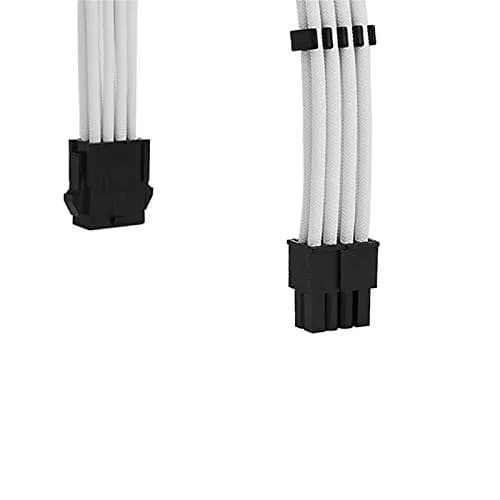Formulamod Sleeve Extension Power Supply Cable Kit 18AWG White PCI 8+EPS 8 | Heat-Shrink-Less, 30cm thumbnail 7