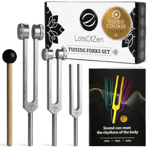 LOTS OF ZEN Tuning Forks for Healing Set (128 Hz, 256 Hz, 512 Hz) | Sound Therapy & Meditation thumbnail 1
