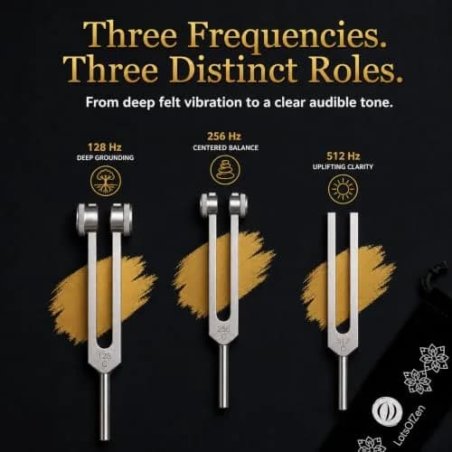 LOTS OF ZEN Tuning Forks for Healing Set (128 Hz, 256 Hz, 512 Hz) | Sound Therapy & Meditation thumbnail 3