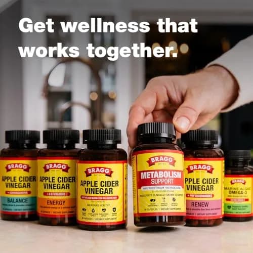 BRAGG Apple Cider Vinegar Capsules with Vitamin D and Zinc | 90 Capsules for Immunity & Wellness thumbnail 8