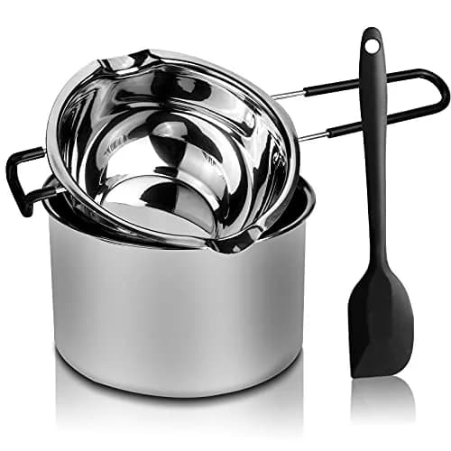SONGZIMING Double Boiler Pot Set 600ml & 1600ml with Silicone Spatula | Induction Compatible Stainless Steel Melting Pot thumbnail 1