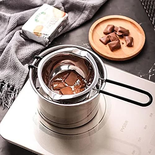 SONGZIMING Double Boiler Pot Set 600ml & 1600ml with Silicone Spatula | Induction Compatible Stainless Steel Melting Pot thumbnail 7