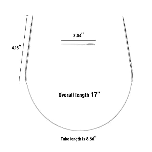 Coowayze 16 Inch Circular Knitting Needles Set, Stainless Steel Round Knitting Needles 1.5-5mm | 11 Sizes thumbnail 3