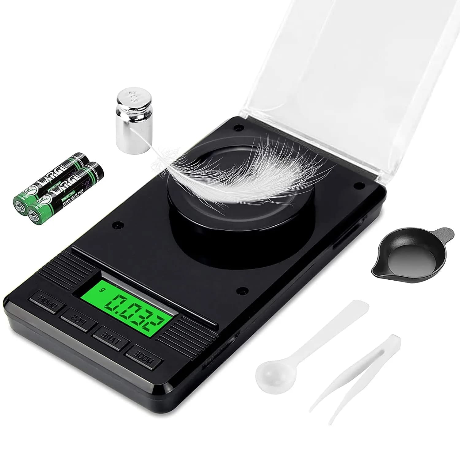 ZENCRO Milligram Scale 50g/0.001g | Ultra-Precision Digital Mg Scale for Jewelry & Pharma - main product image