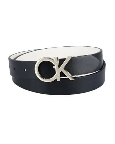 Calvin Klein Women's Reversible Belt, White/Black Plaque, X-Large | Classic 2-in-1 Reversible Design thumbnail 2