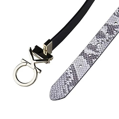 Calvin Klein Reversible Belt Black/Grey Plaque X-Large | Classic 2-in-1 Style thumbnail 4
