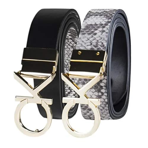 Calvin Klein Reversible Belt Black/Grey Plaque X-Large | Classic 2-in-1 Style thumbnail 5