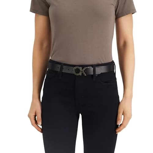 Calvin Klein Reversible Belt Black/Grey Plaque X-Large | Classic 2-in-1 Style thumbnail 3
