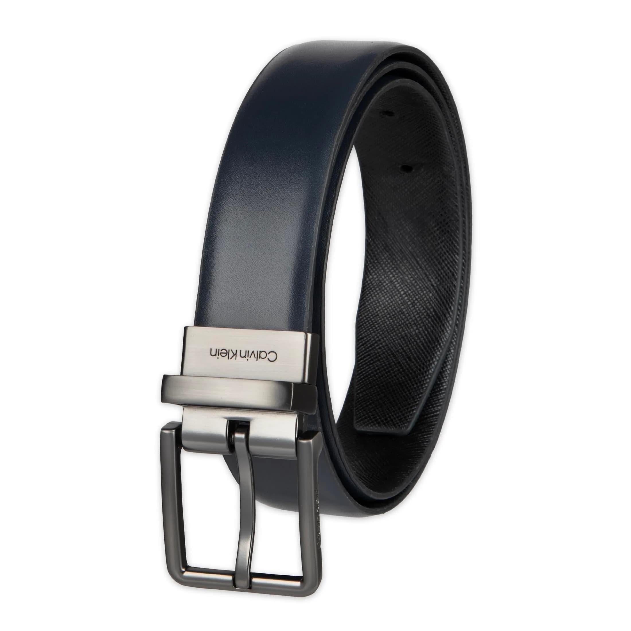 Calvin Klein Reversible Belt 2-in-1 Leather | Classic Men’s Accessory (70-120 chars) — Navy/Black