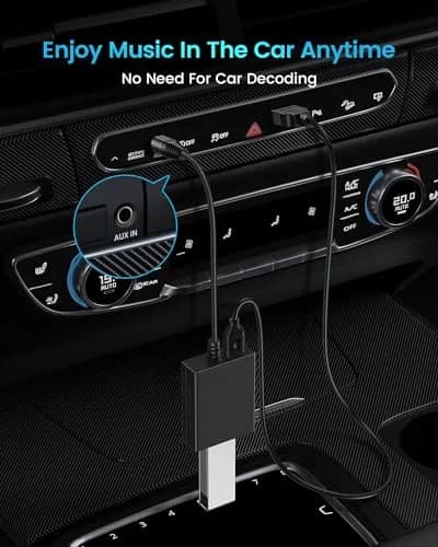 ANDTOBO USB to Aux Audio Adapter, 3.5mm Male to USB Female, 10.8 inch Length | Car Music Connection thumbnail 5