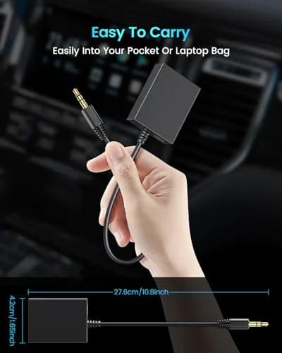 ANDTOBO USB to Aux Audio Adapter, 3.5mm Male to USB Female, 10.8 inch Length | Car Music Connection thumbnail 8