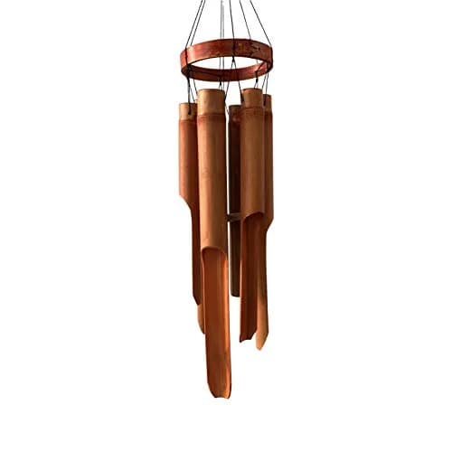 Ankinte Classic Bamboo Wind Chimes, 27 inch (68 cm) Overall Length | Handcrafted Garden Decor with Relaxing Tones thumbnail 2