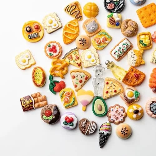 LEEXINLUU Food Slime Charms Set | 25pcs Assorted Resin Flatback Charms (10-25mm) thumbnail 7