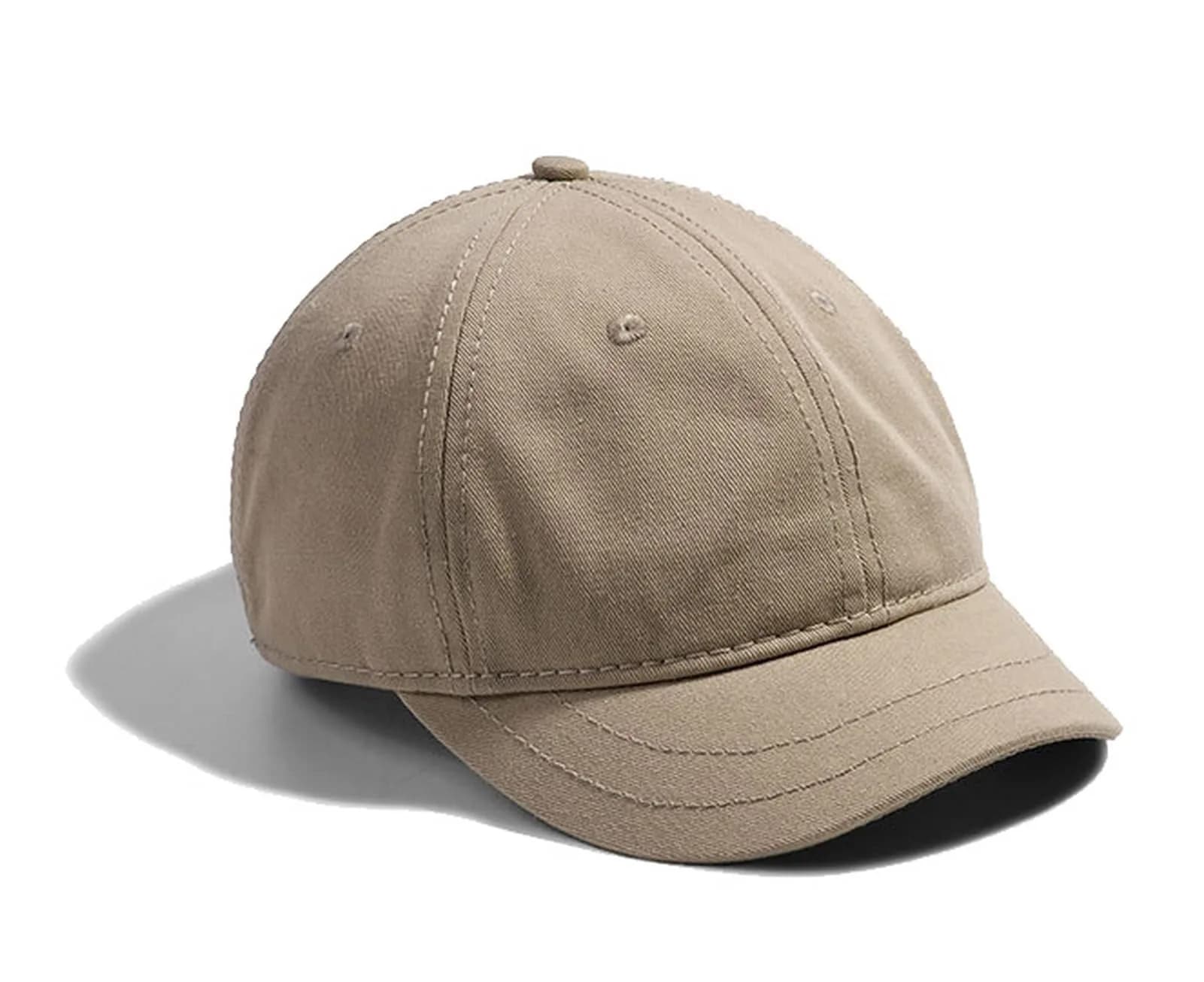 Zegoo Short Brim Golf Cap One Size Navyblue | Adjustable Cotton Hat for Men & Women — Khaki