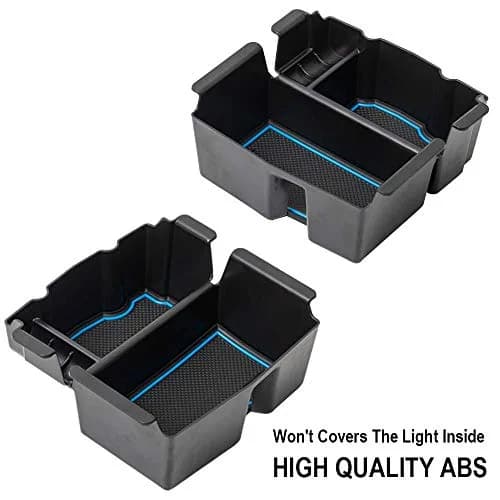 EDBETOS Center Console Organizer Tray for Jeep Wrangler JL/JLU 2018-2026 & Gladiator JT 2020-2026 with Blue Trim | Adds Storage & Tidiness thumbnail 5
