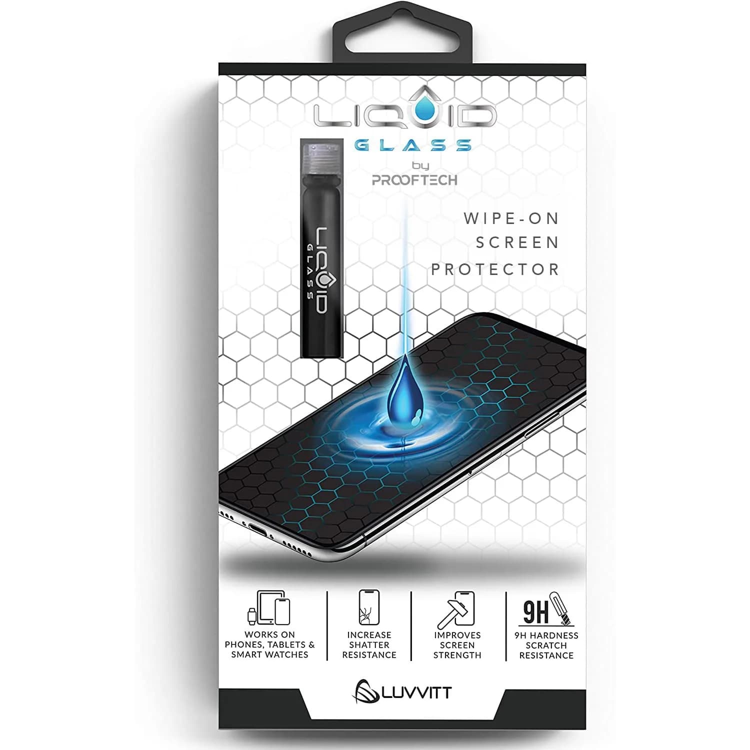LIQUID GLASS Screen Protector for All Smartphones Tablets and Watches | Scratch & Shatter Resistant Nano Coating - main product image