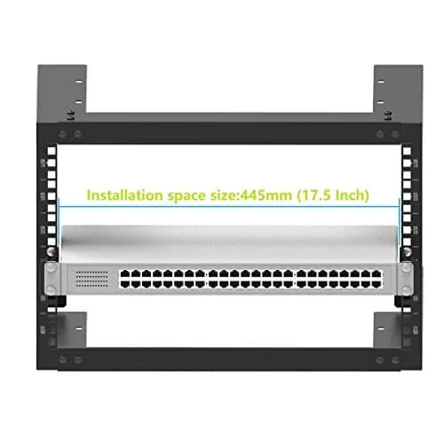 JINGCHENGMEI 1U Server Rack Depth Extender 4-Inch | Steel Support for Network Cabinets thumbnail 3